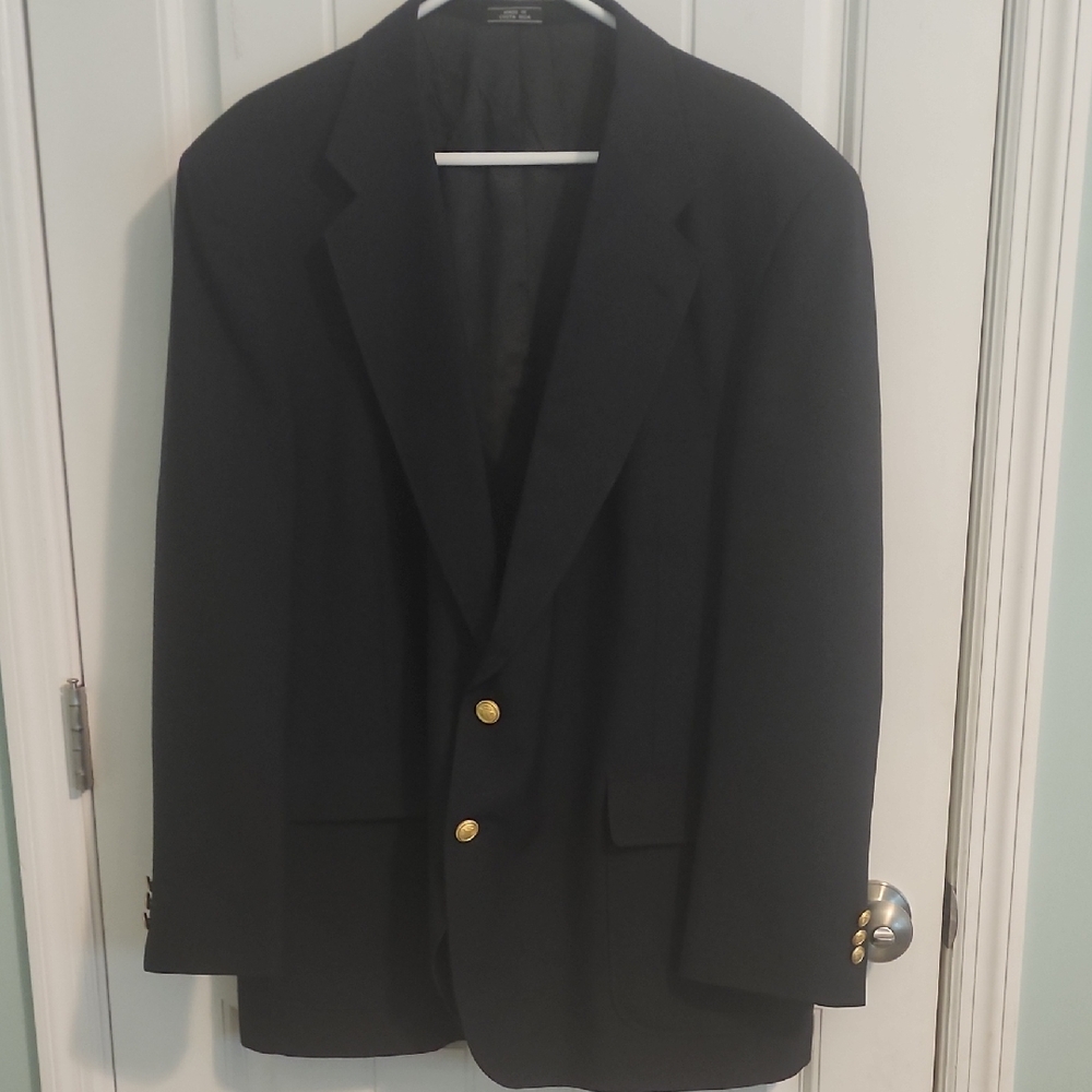 David Taylor Navy and Gold Sport Coat